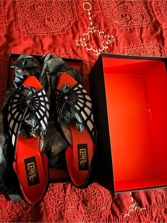 Kat Von D Shoes - Kat Von D Adele Spiderweb Flat